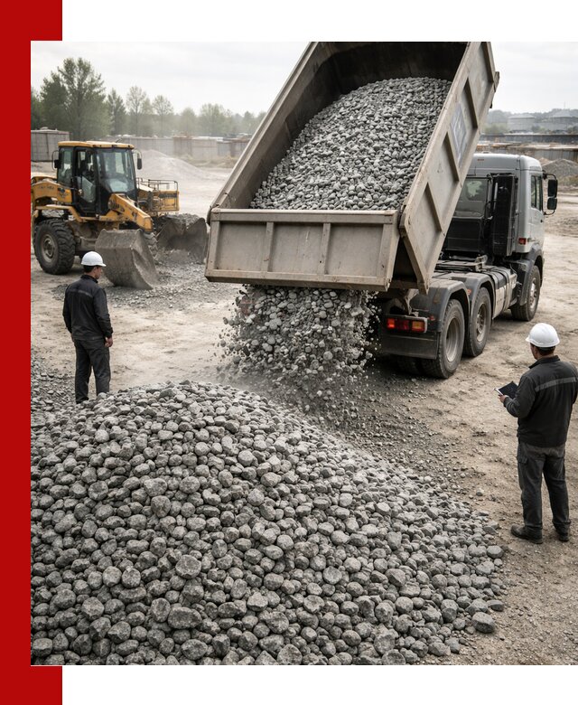 Доставка гранитного щебня фракции 20-40 в Дюртюли