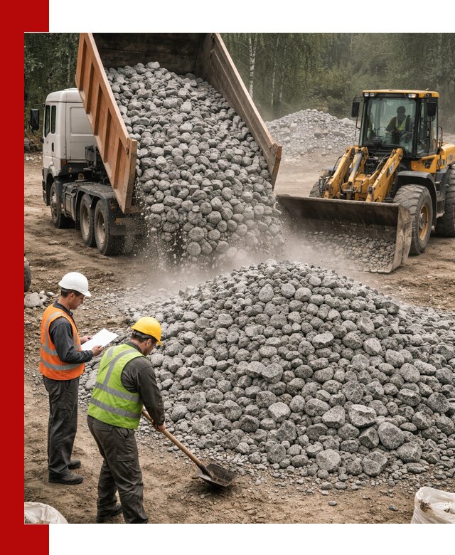 Гранитный щебень фракция 70-150 доставка в Дюртюли