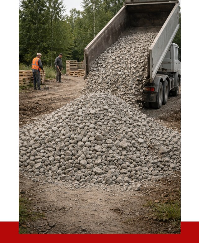 гравийный щебень фракция 70-120 в Дюртюли от 2554 р. ПРОНЕРУДДюр