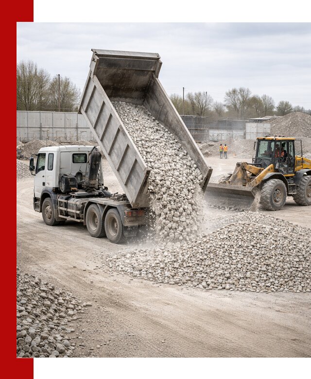 Доставка и продажа известнякового щебня в Дюртюли