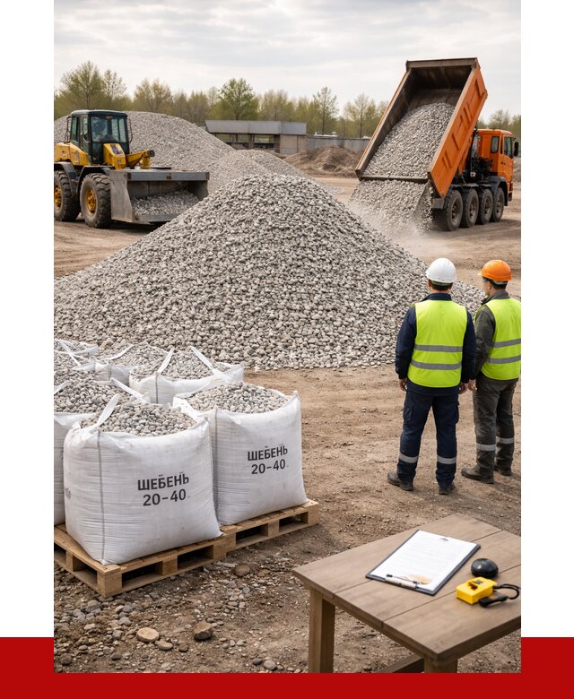 Известняковый щебень 20-40 в Дюртюли от 2189 р. ПРОНЕРУДДюр
