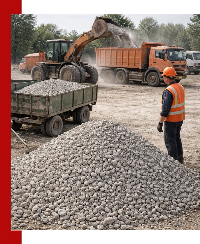 Доставка известнякового щебня фракция 20–40 в Дюртюли