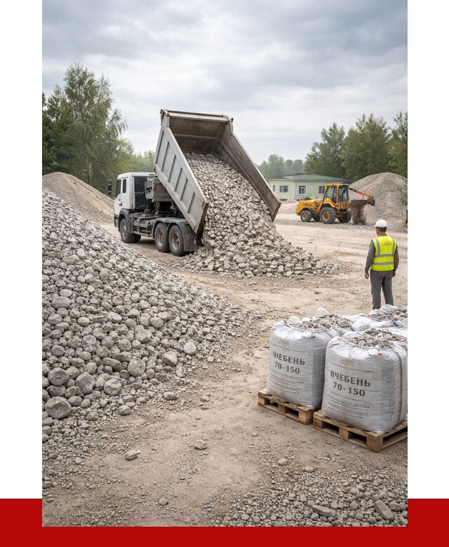 Известняковый щебень фракция 70-150 в Дюртюли от 1303 р. | ПРОНЕРУДДюр