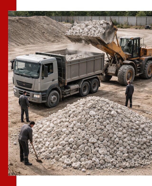 Известняковый щебень фракция 70–150 с доставкой в Дюртюли