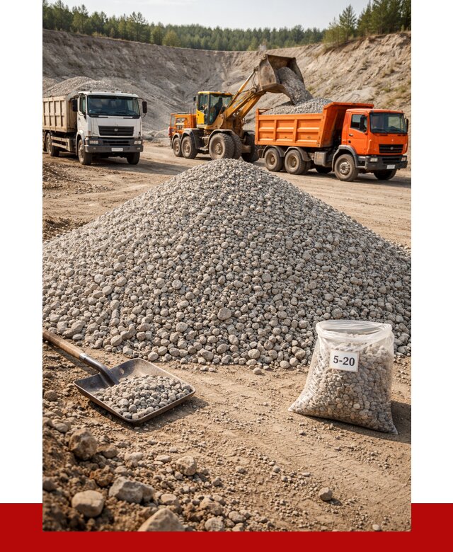 Доломитовый щебень фр. 5-20 в Дюртюли от 4379 р. | ПРОНЕРУДДюр
