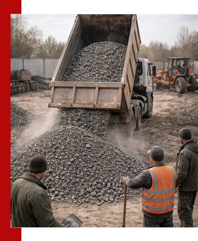 Доставка шлакового щебня в удобные сроки по выгодной цене в Дюртюли