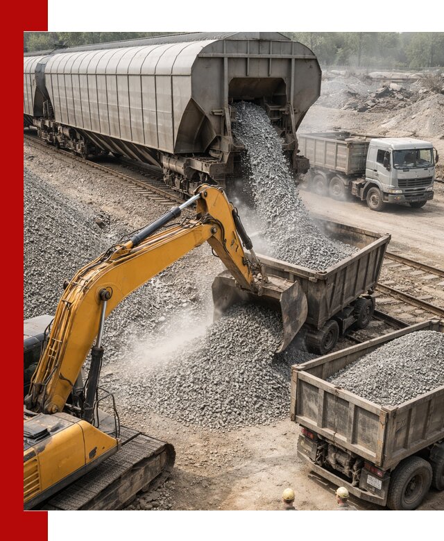 Доставка железнодорожного щебня в Дюртюли крупными партиями быстрого отгруза