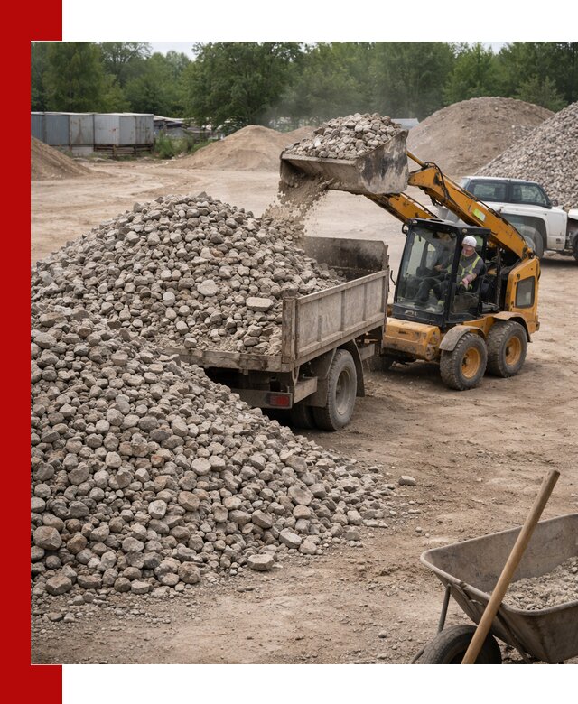 Доставка вторичного щебня в Дюртюли для строительных работ