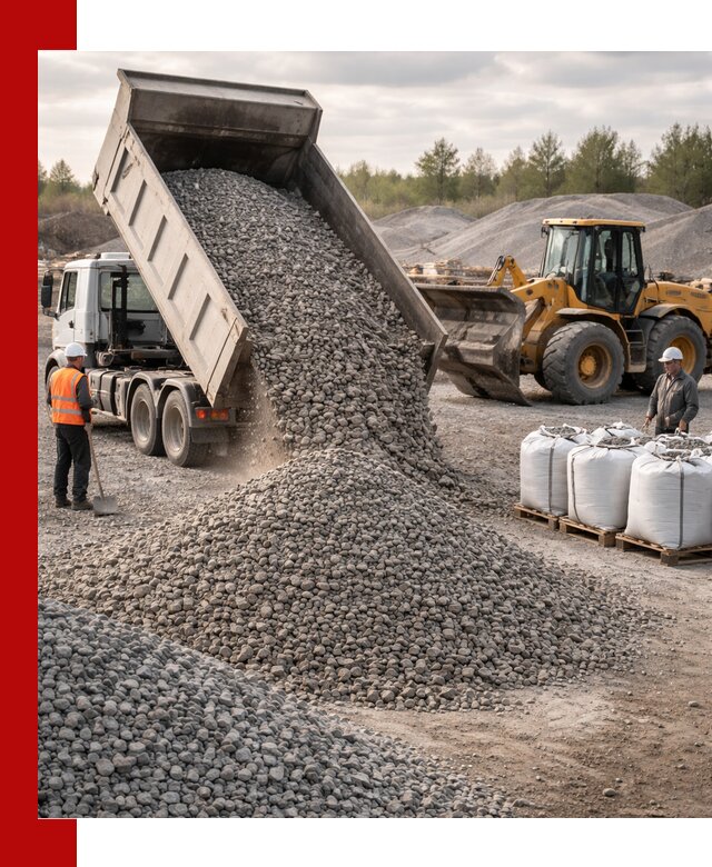 Бетонный щебень фракция 5–20 с доставкой в Дюртюли