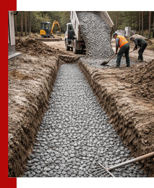 Щебень для дренажа с доставкой в Дюртюли высокого качества