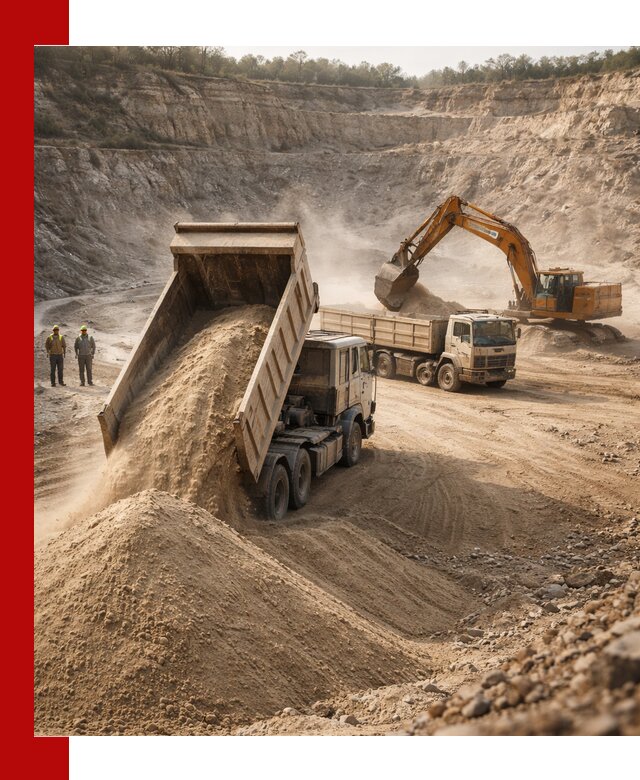 Карьерный песок навалом с доставкой в Дюртюли