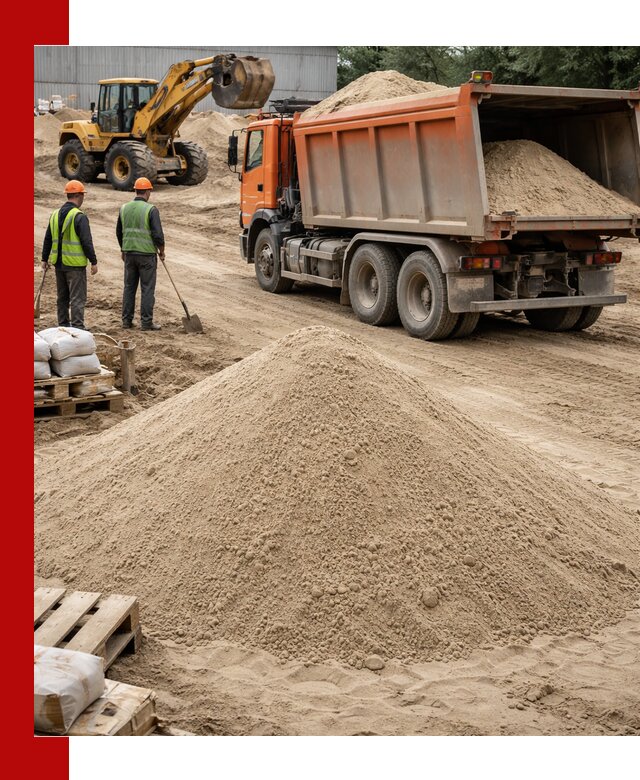 Доставка и продажа мытого речного песка в Дюртюли