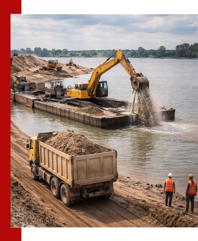 Намывной песок с доставкой в Дюртюли оптом и в розницу