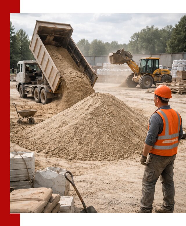 Доставка строительного песка с самосвалом в Дюртюли