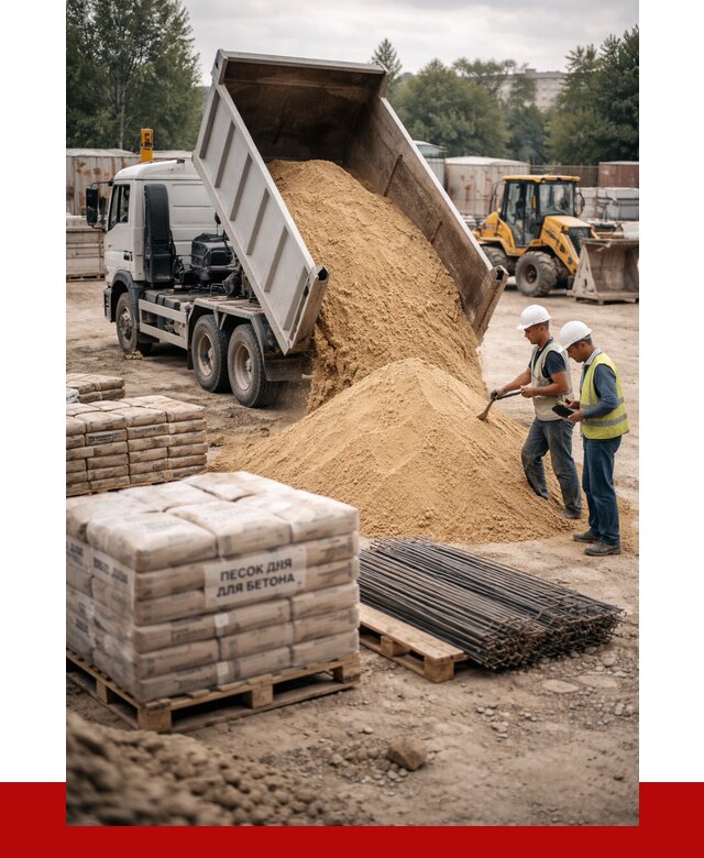 Песок для бетона в Дюртюли от 2606 р. с доставкой, ПРОНЕРУДДюр