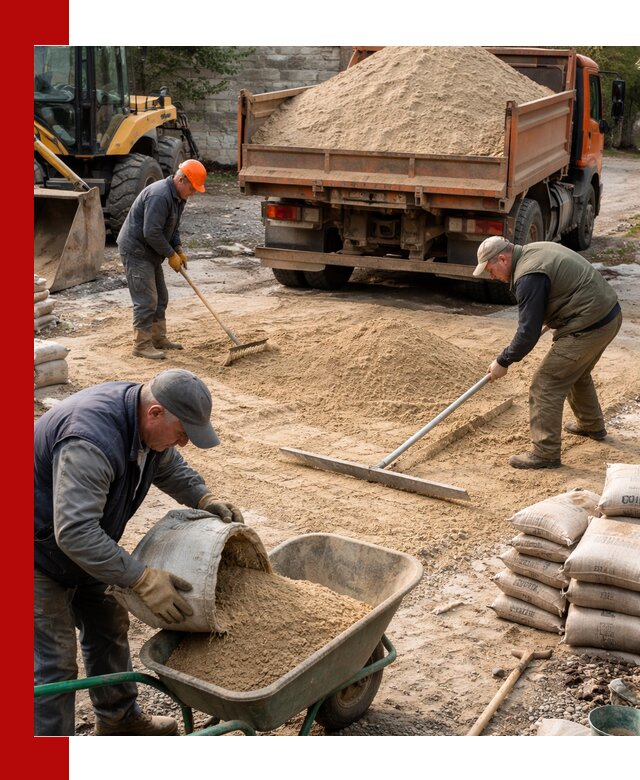 Поставка песка для стяжки в Дюртюли с быстрой доставкой