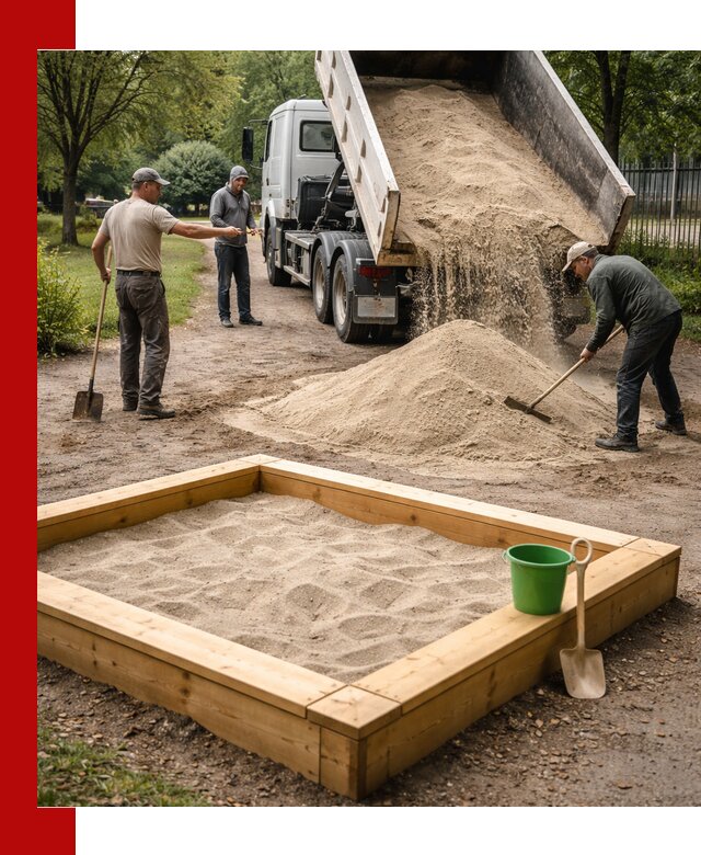 Песок для песочницы с доставкой в Дюртюли недорого и чистый