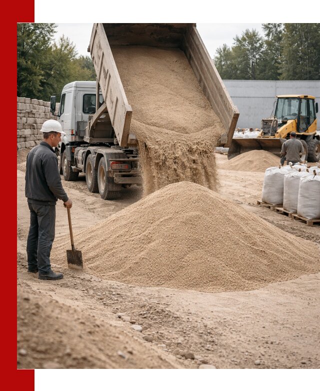 Кварцевый песок фракция 0–3 мм с доставкой в Дюртюли