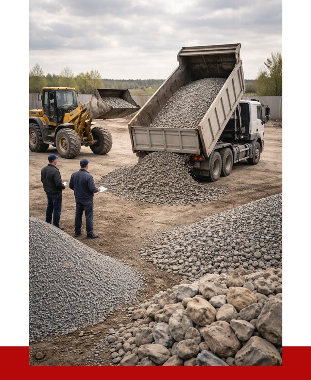 Гравий и камень с доставкой в Дюртюли от 4379 р. - ПРОНЕРУДДюр