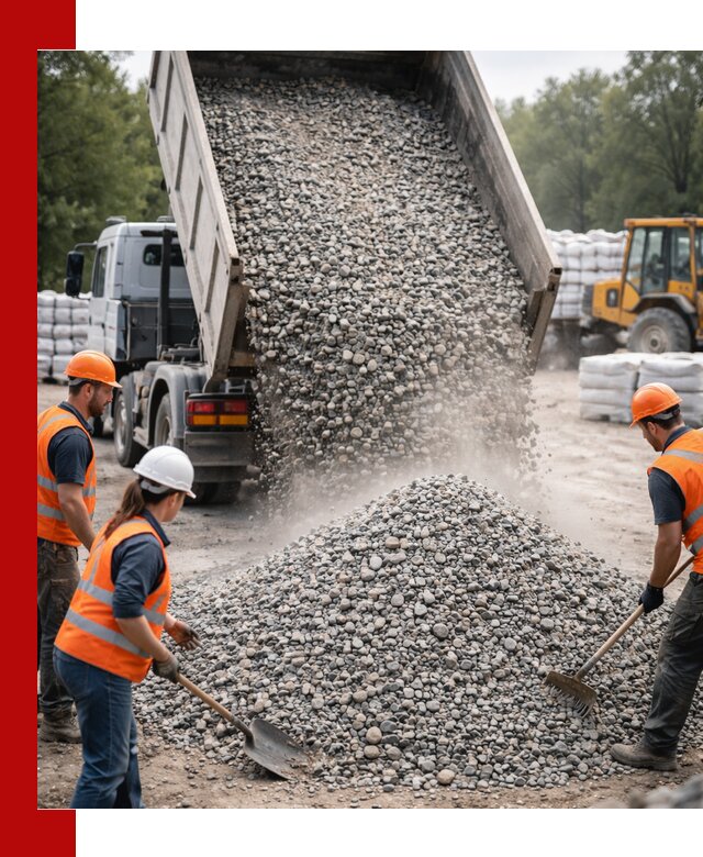 Доставка гравия и камня в Дюртюли оптом и в розницу