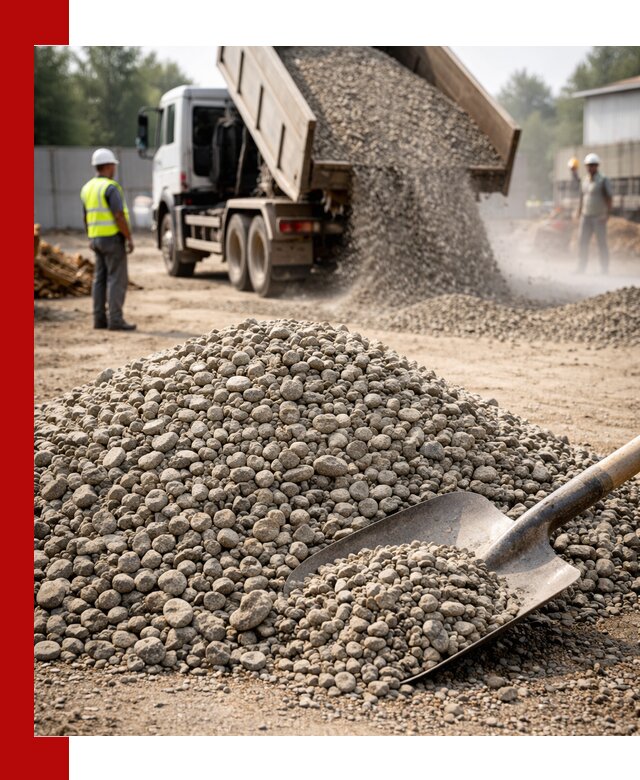 Доставка гравия фракции 20-40 в Дюртюли с самосвалами