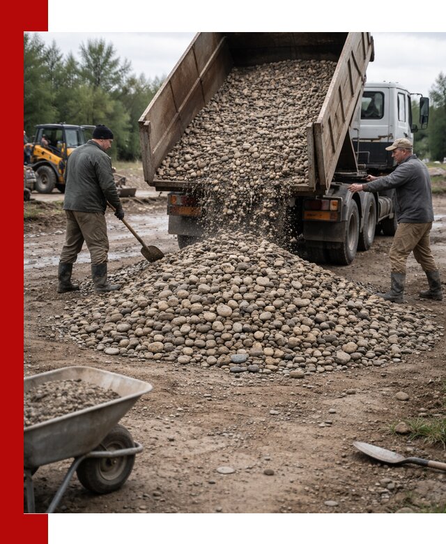 Доставка гальки речной оптом и в розницу в Дюртюли