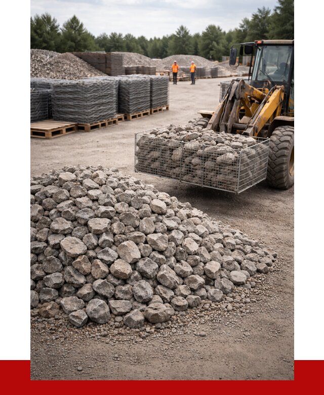 Камень для габионов фракция 70-150 в Дюртюли от 4379 р. | ПРОНЕРУДДюр