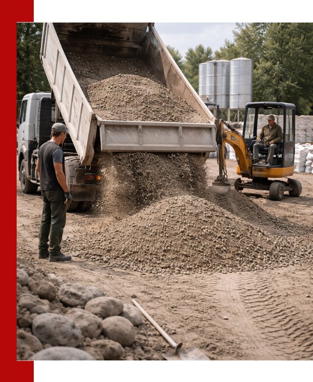 Доставка ПГС С3 в Дюртюли самосвалами и миксерами