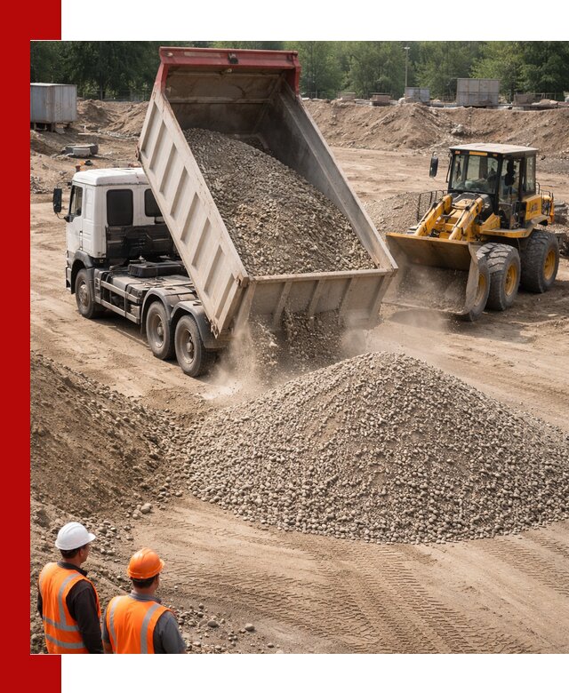 Щебень с песком (ЩГПС С2) с доставкой в Дюртюли