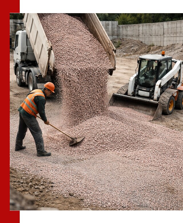 Крошка розовый гранит с доставкой в Дюртюли от производителя