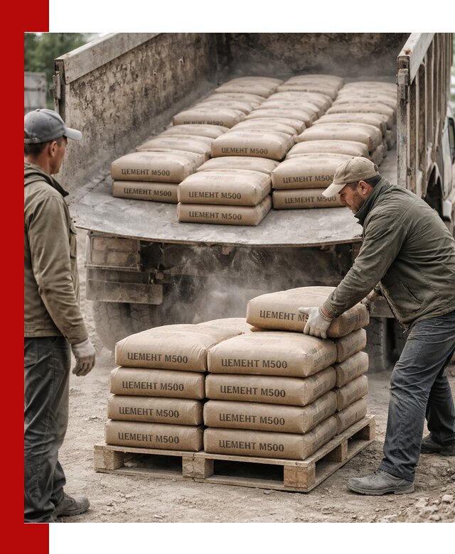 Цемент М500 с доставкой самосвалом в Дюртюли