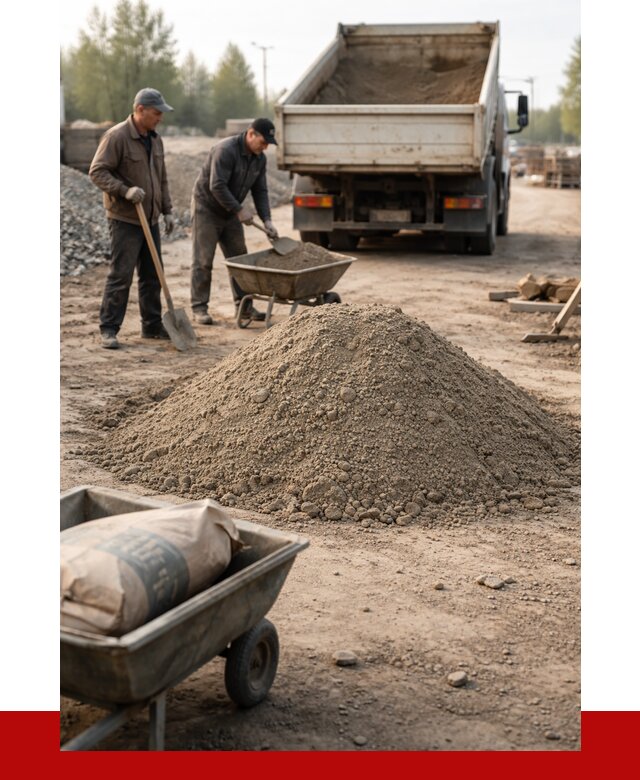 Цементно-песчаная смесь М150 в Дюртюли от 4900 р. | ПРОНЕРУДДюр