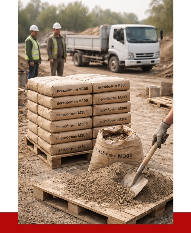 Пескобетон М300 в Дюртюли с доставкой от 4848 р. за куб | ПРОНЕРУДДюр