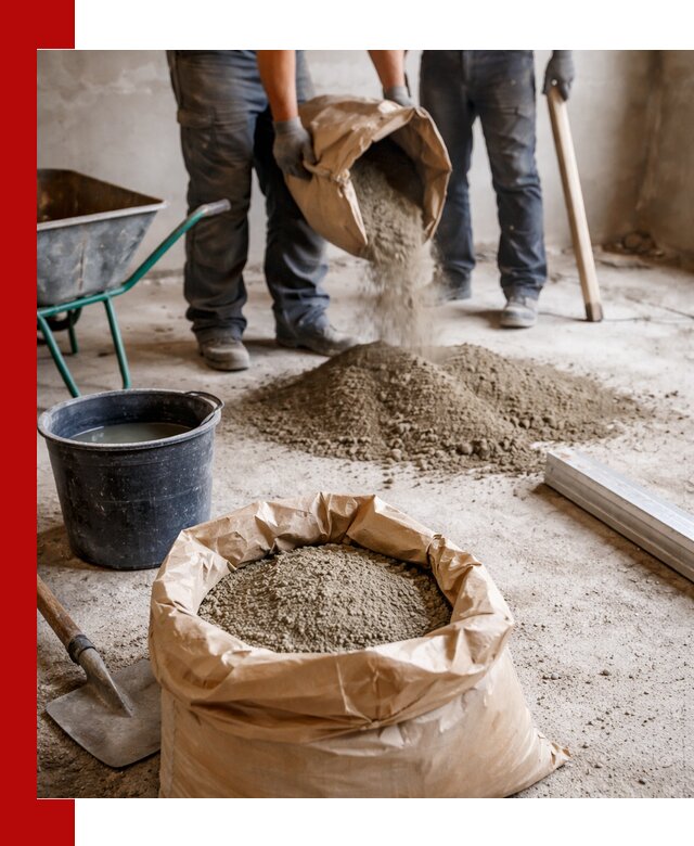 Доставка сухой смеси для стяжки в Дюртюли