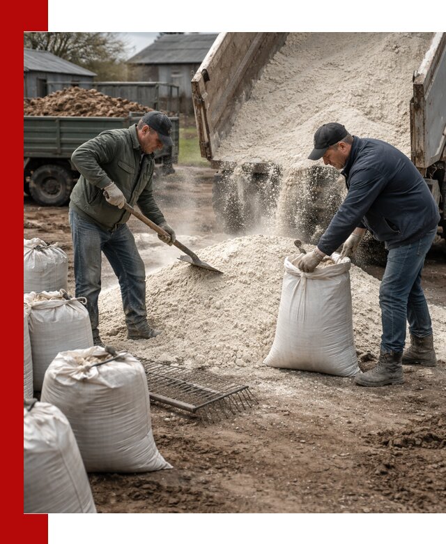 Доставка извести пушонки в Дюртюли оптом и мелким оптом