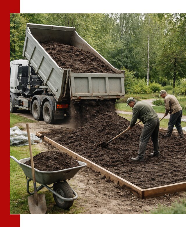 Доставка грунта для озеленения и благоустройства в Дюртюли