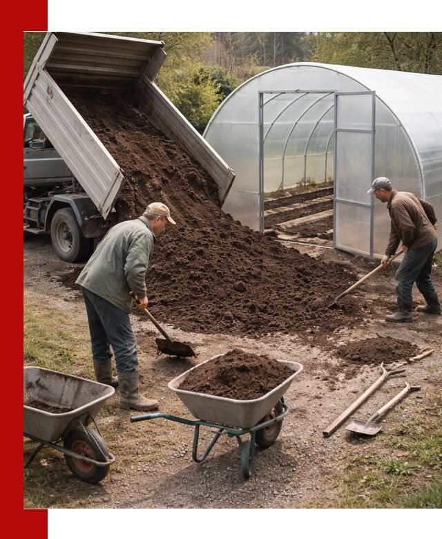 Грунт для теплицы с доставкой в Дюртюли — плодородный субстрат под растения