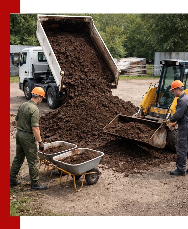 Доставка торфо-земляной смеси в Дюртюли для огорода и ландшафта