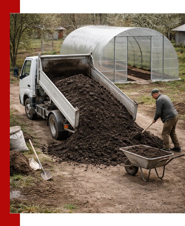 Чернозем для теплицы с доставкой в Дюртюли