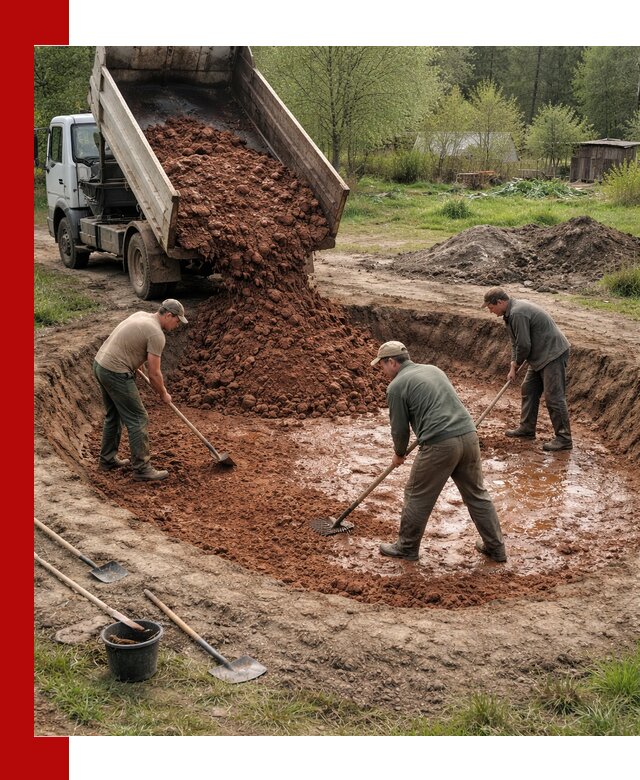 Купить качественную глину для пруда в Дюртюли