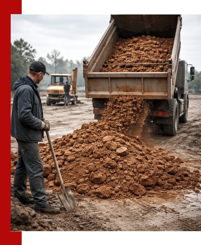 Глина для засыпки в Дюртюли с доставкой самосвалами