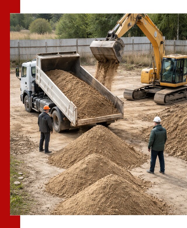 Доставка супеси вагонными и автопартиями в Дюртюли