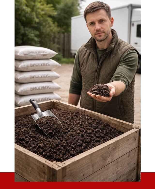 Купить биогумус в Дюртюли с доставкой от 8861 р. за куб | ПРОНЕРУДДюр