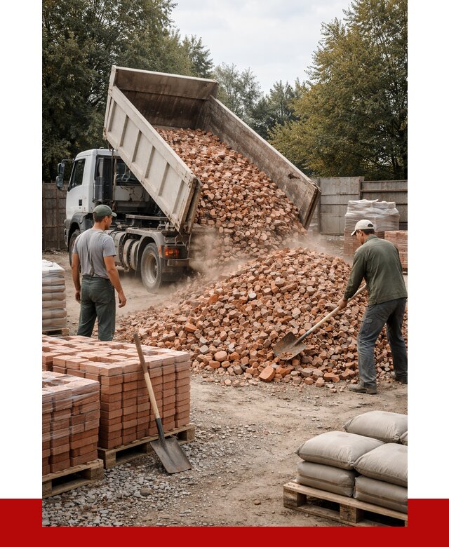 Бой кирпича в Дюртюли с доставкой от 4379 руб/куб | ПРОНЕРУДДюр