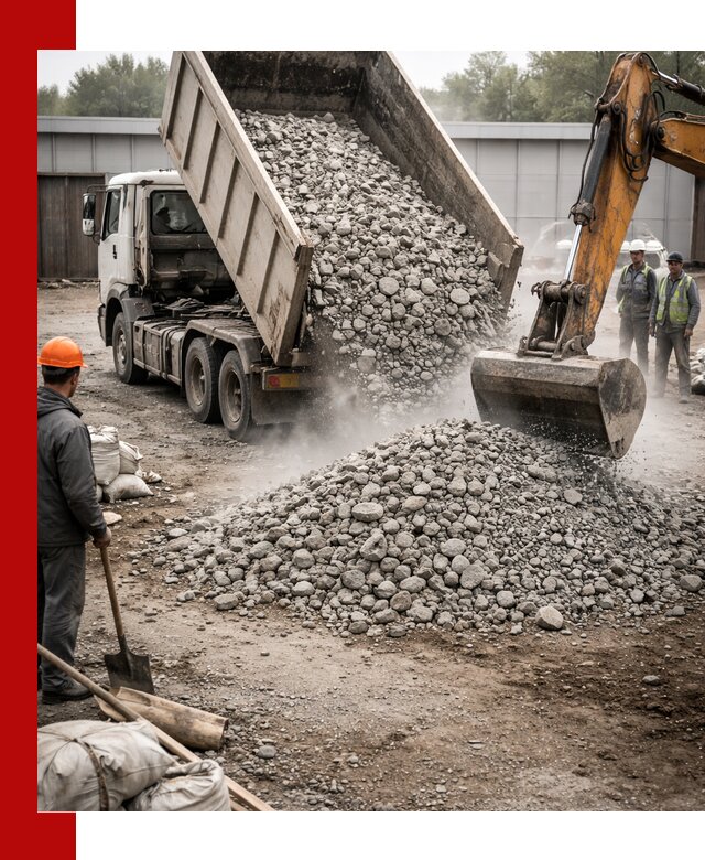 Доставка дробленого бетона в Дюртюли оптом и в розницу