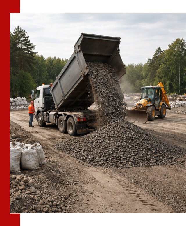 Доставка дробленого асфальта в Дюртюли для дорожных работ