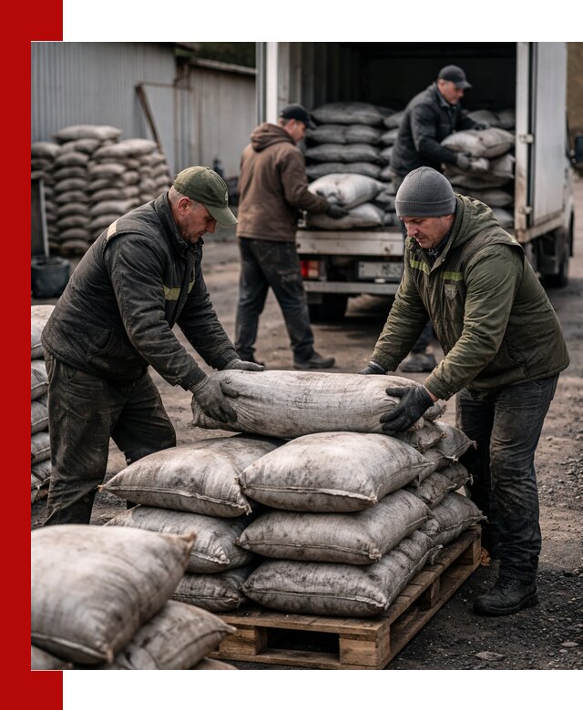 Доставка угля в мешках по выгодным ценам в Дюртюли