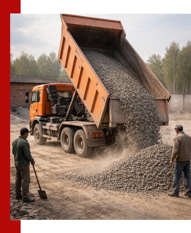 Доставка самосвалом 20 м3 в Дюртюли быстро и надежно