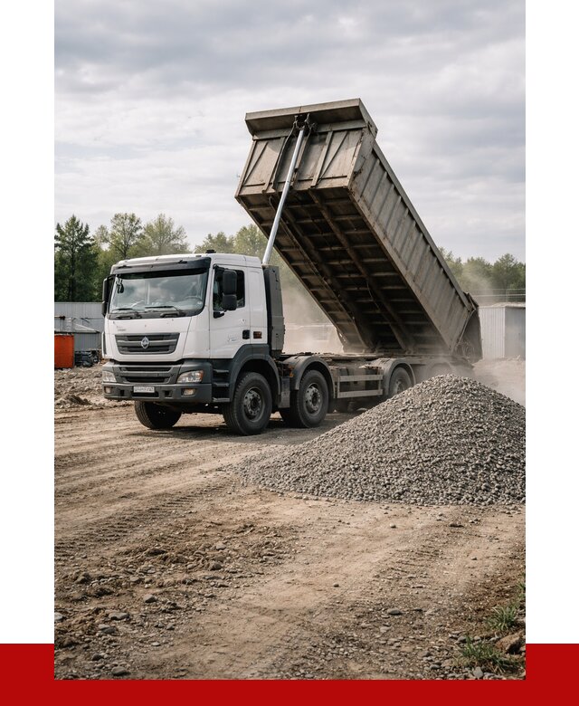 Доставка самосвалом 40 кубов в Дюртюли от 9383 р. | ПРОНЕРУДДюр