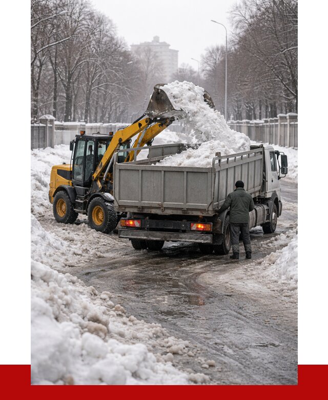 Вывоз снега с погрузкой в Дюртюли от 3649 р. ПРОНЕРУДДюр